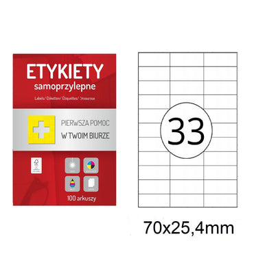 Selbstklebende Etiketten A4 100 Stück Memo Label (verschiedene Größen)