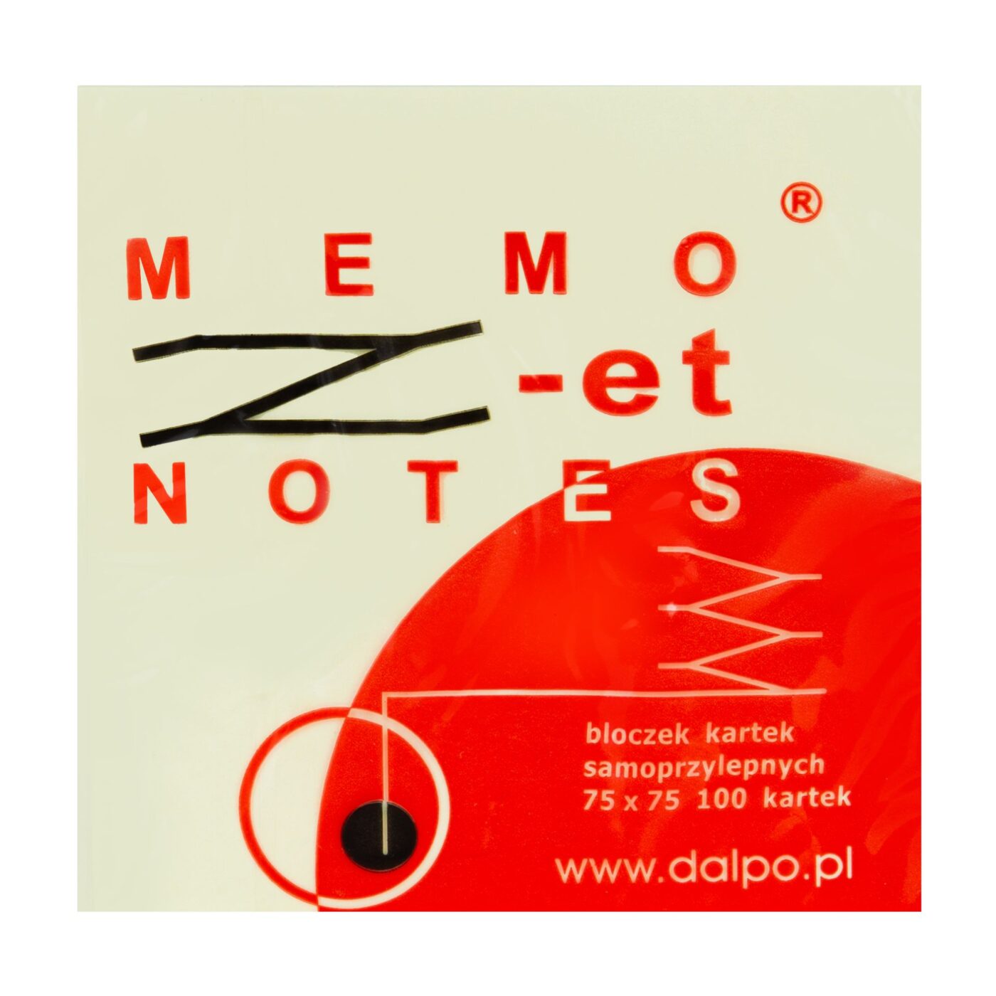 MEMO NOTES Haftnotizen-Block 50 x 50 mm, 100 Blatt, gelb