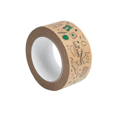 Papier-Packklebeband Hot-Melt mit Less-Waste-Aufdruck 50 mm x 50 m