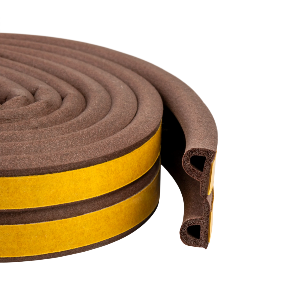 Gummidichtung selbstklebend, P-Profil, 9,5×5,5 mm (verschiedene Farben und Längen)