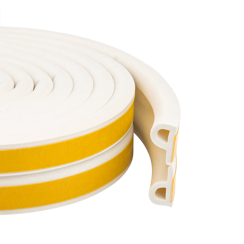 Gummidichtung selbstklebend, P-Profil, 9,5×5,5 mm (verschiedene Farben und Längen)