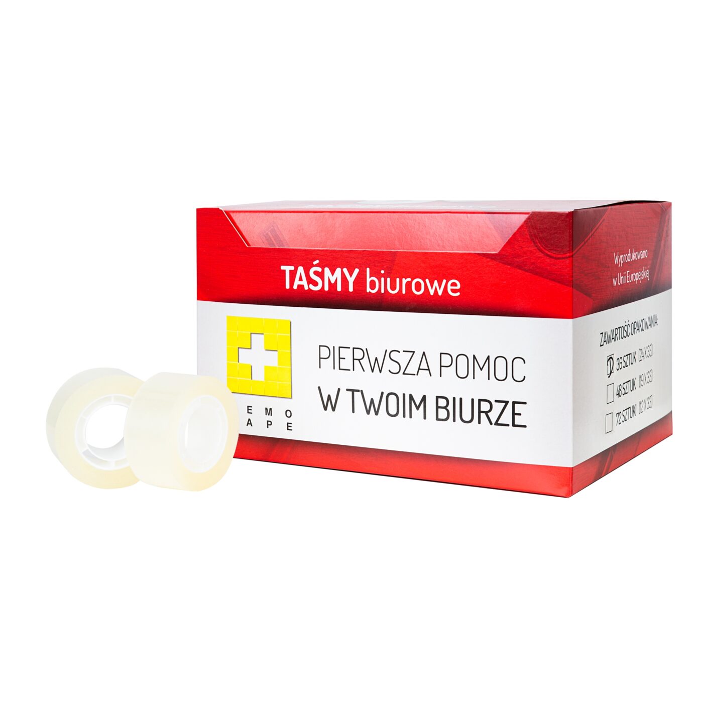 Memo-Tape Büro-Klebeband 24 mm x 33 m – 36 Stück