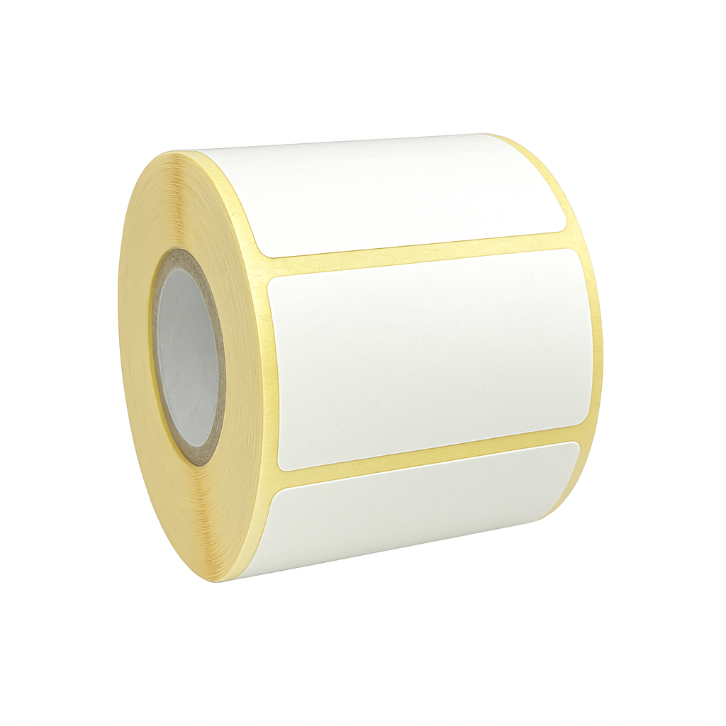 Weiße Thermo-Etiketten 50x30 mm mit Perforation (verschiedene Varianten)