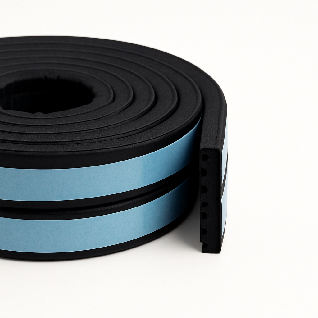 Gummidichtung selbstklebend, Kron-Profil, 200 Meter, 8×3 mm (verschiedene Farben)