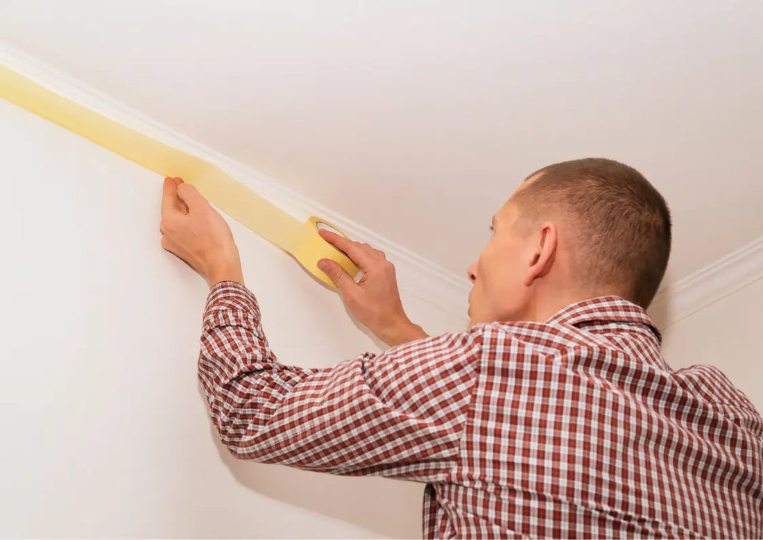 Streichen von Decken und Wänden – wie wird die Oberfläche richtig abgeklebt?