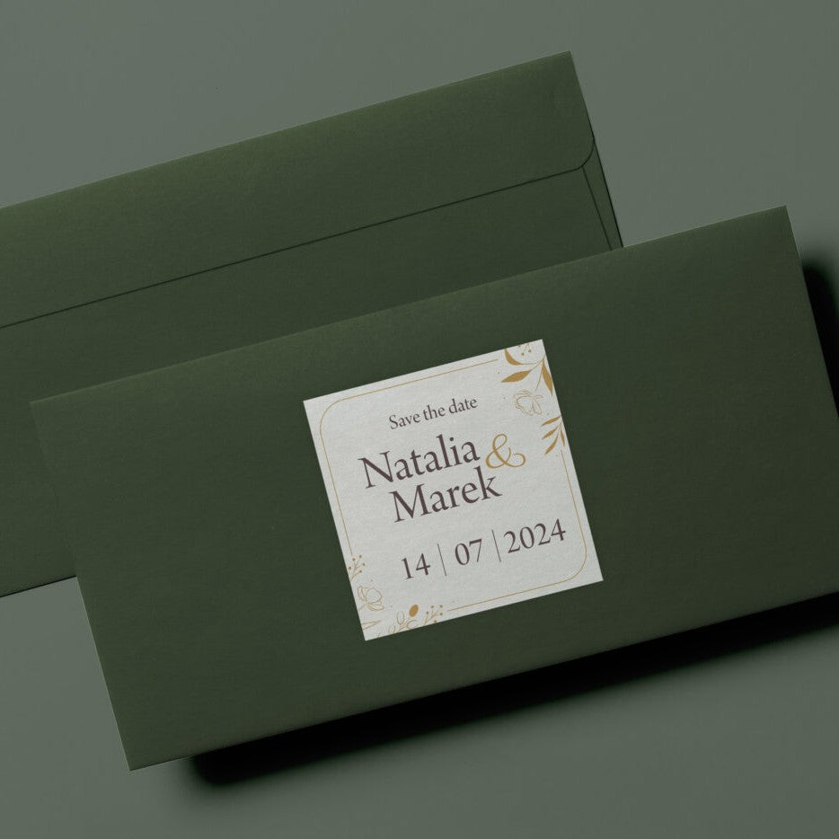 Etiketten, Aufkleber mit Aufdruck 50 x 50 mm QUADRAT (verschiedene Ausführungen)