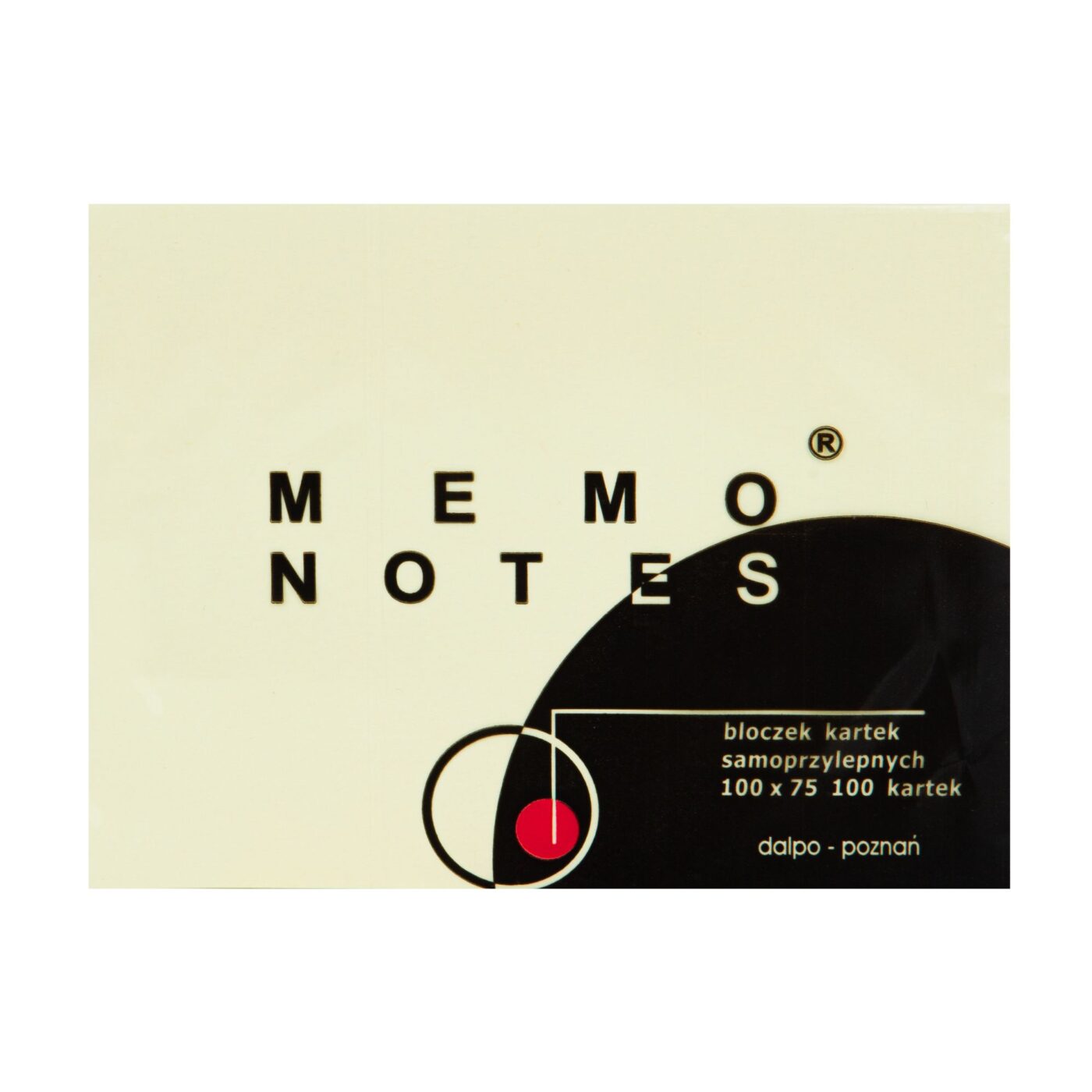 MEMO NOTES Haftnotizen-Block 100 x 75 mm, 100 Blatt, gelb