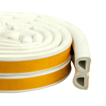 Gummidichtung selbstklebend, D-Profil, 9×7 mm (verschiedene Farben und Längen)