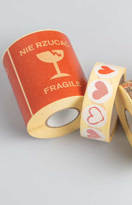 Thermoetiketten auf Rolle