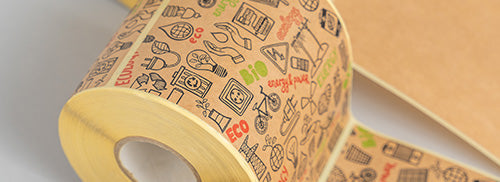 Thermoetiketten auf Rolle