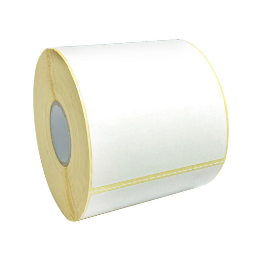 Weiße Thermoetiketten 100 x 150 mm mit Perforation (verschiedene Varianten)