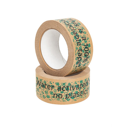 Papier-Klebeband wasseraktiviert mit individuellem Aufdruck und Logo (verschiedene Größen)