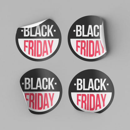 Etiketten, Aufkleber mit Aufdruck Fi 80 mm Rund (verschiedene Ausführungen)