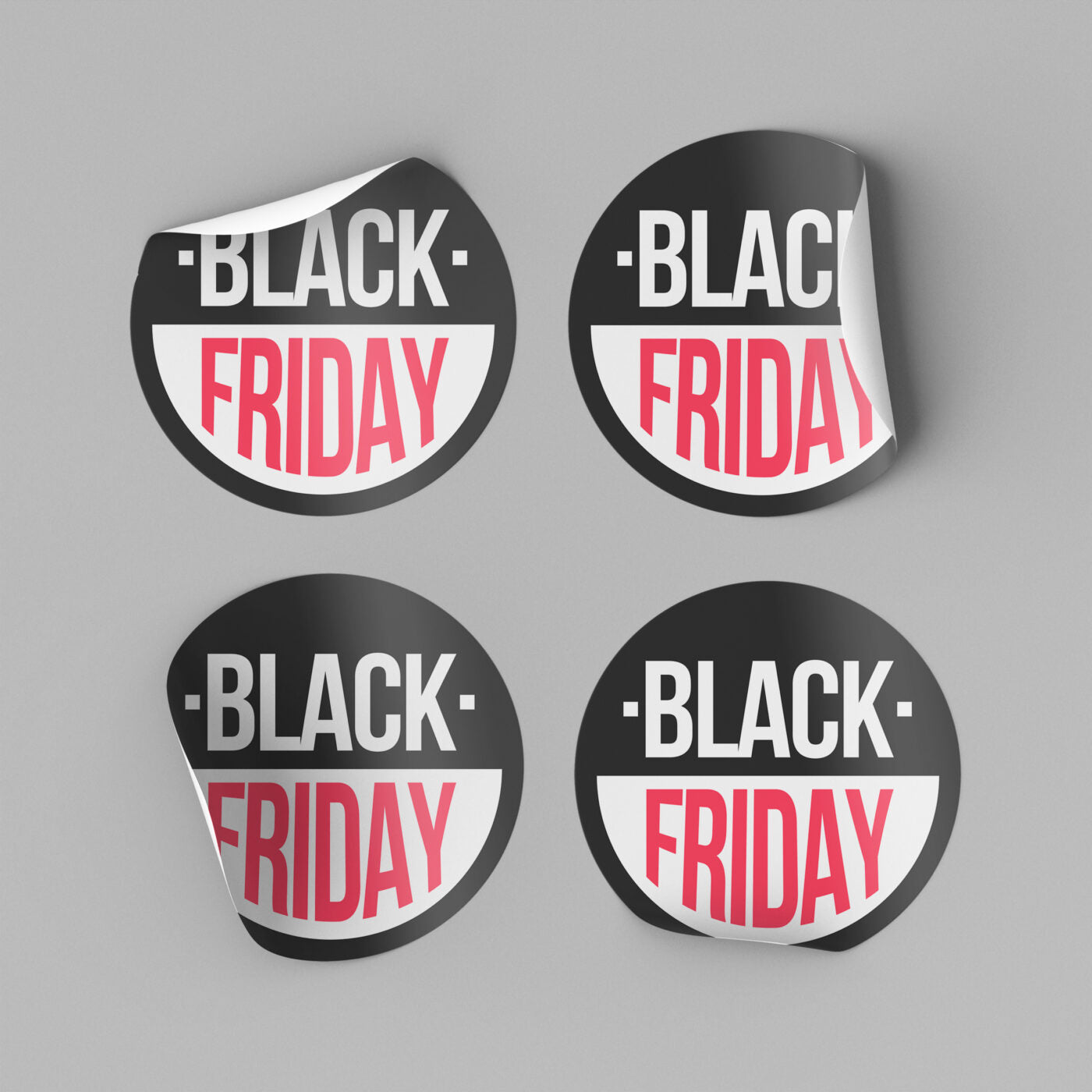 Etiketten, Aufkleber mit Aufdruck Fi 70 mm Rund (verschiedene Ausführungen)