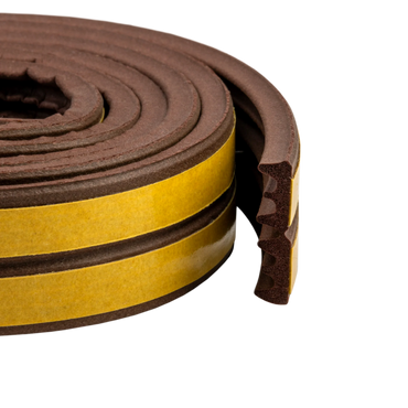 Gummidichtung selbstklebend, K-Profil, 9×4 mm (verschiedene Farben und Längen)