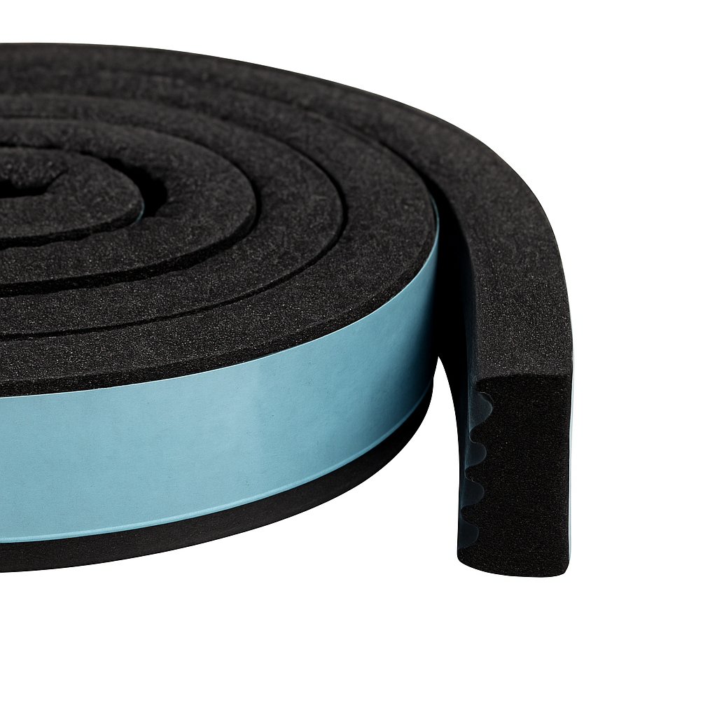 Gummidichtung selbstklebend, Universalprofil UD, 15×8 mm (verschiedene Farben und Längen)