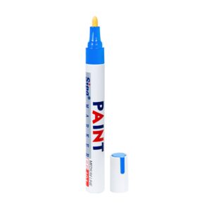 Markierstift mit SP101-Lack, mittel, Metallgehäuse, Farbe: blau