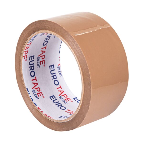 Braunes, leises Acryl-Packband 48mm x 54m