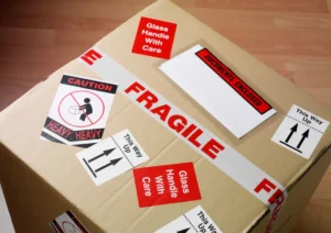 Pakete verpacken Ettiketen