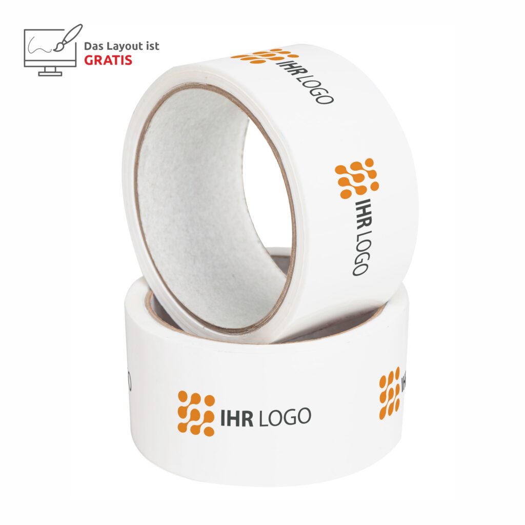 48mm x 60m Folienpackband mit eigenem Aufdruck und Logo